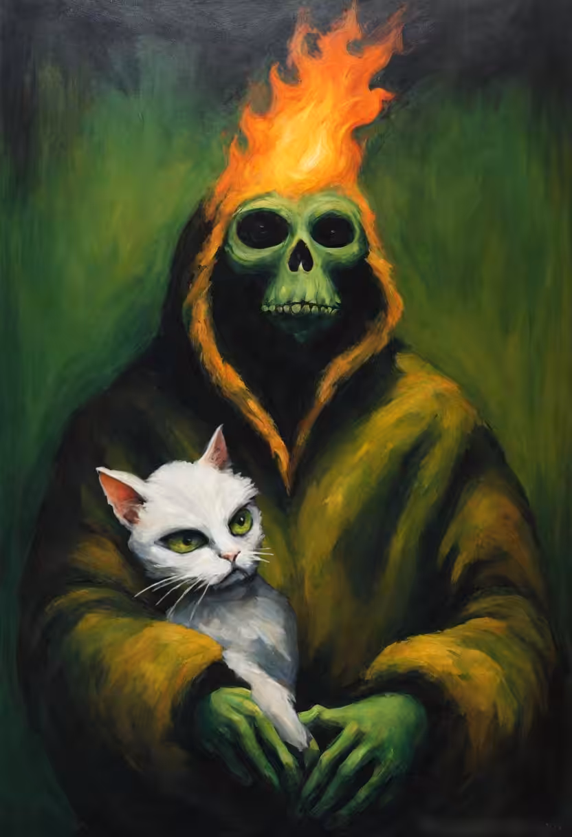 Death pepe feels warm man 