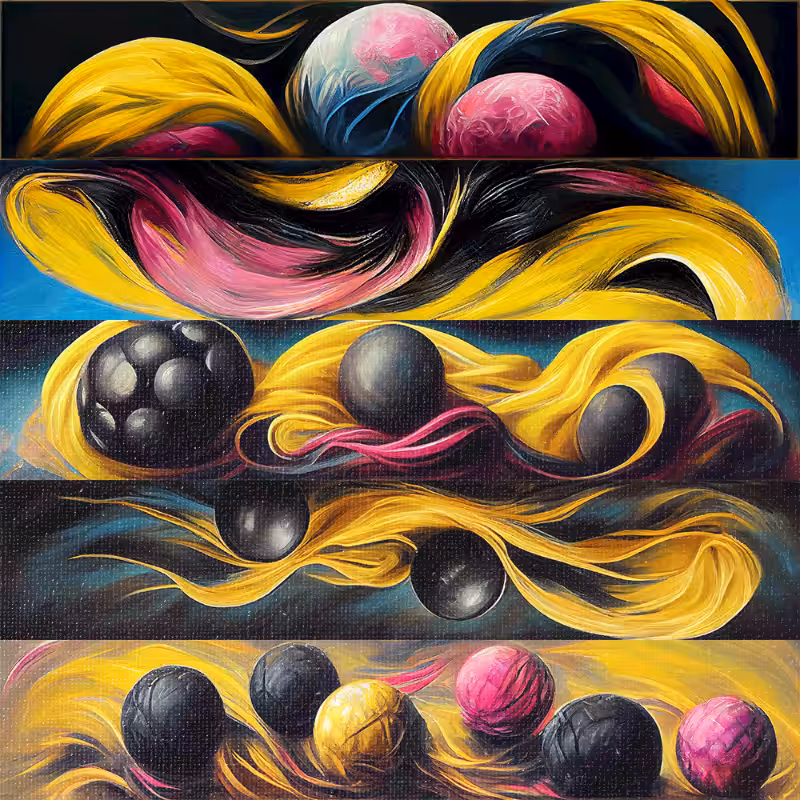 AI Abstract Balls #36