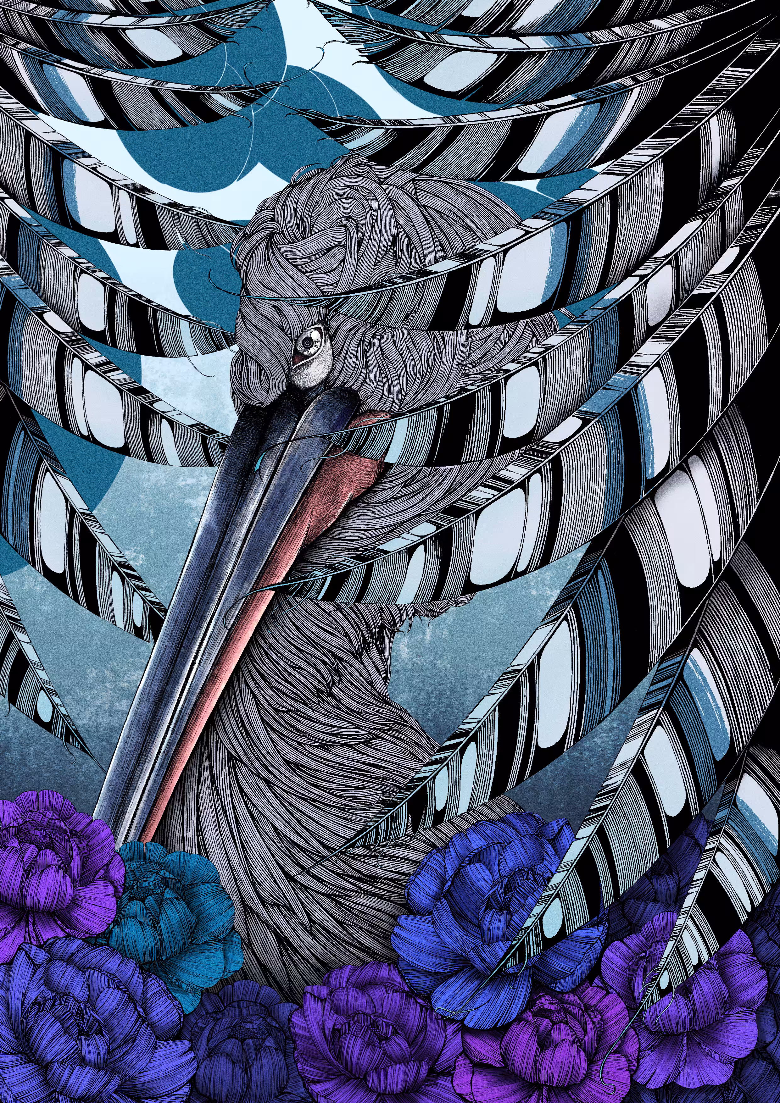 Pelican【Blue】
