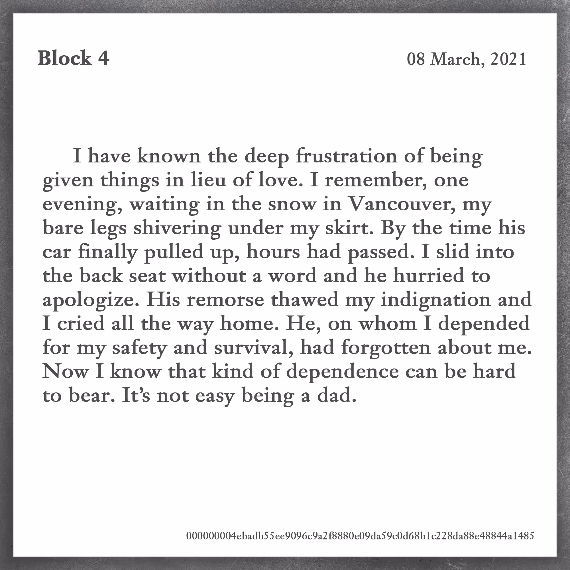 Few Understand [Block 4]