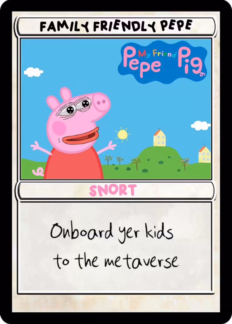 Family friendly Pepe