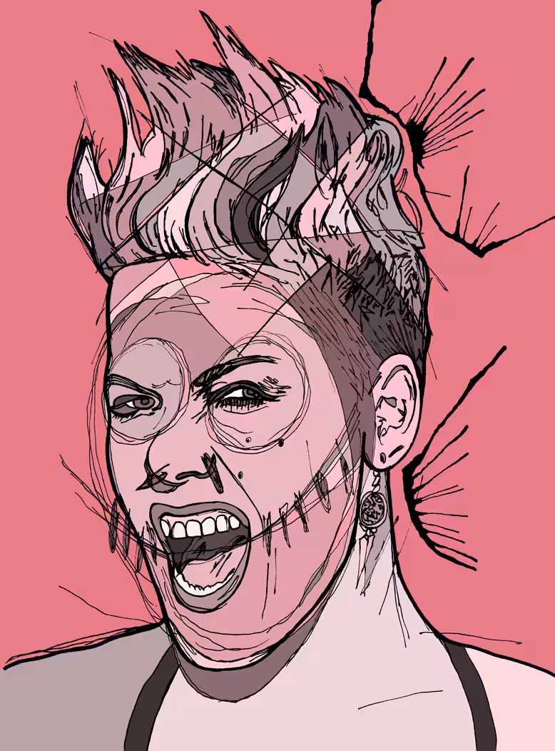 pink.