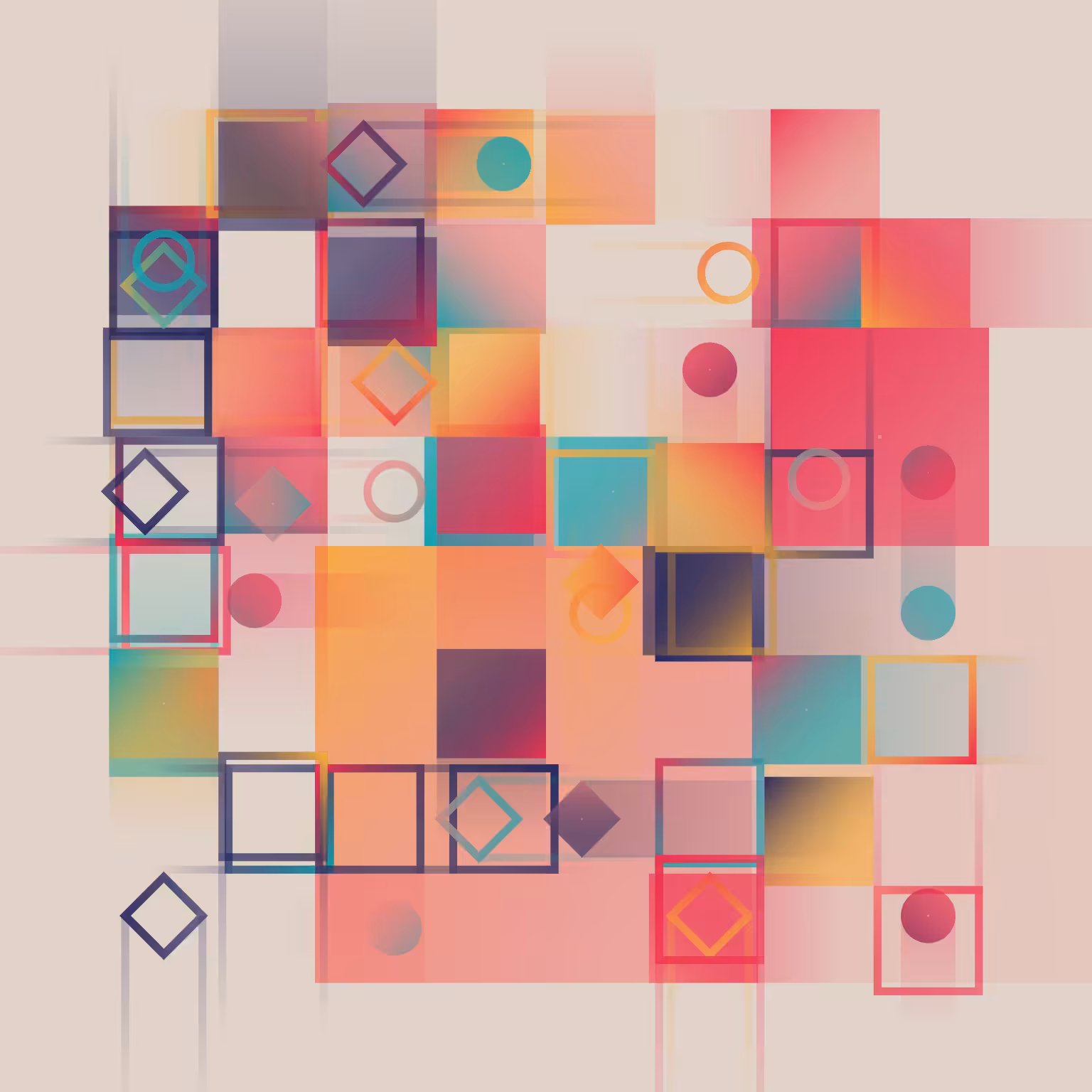 Vibrant shapes