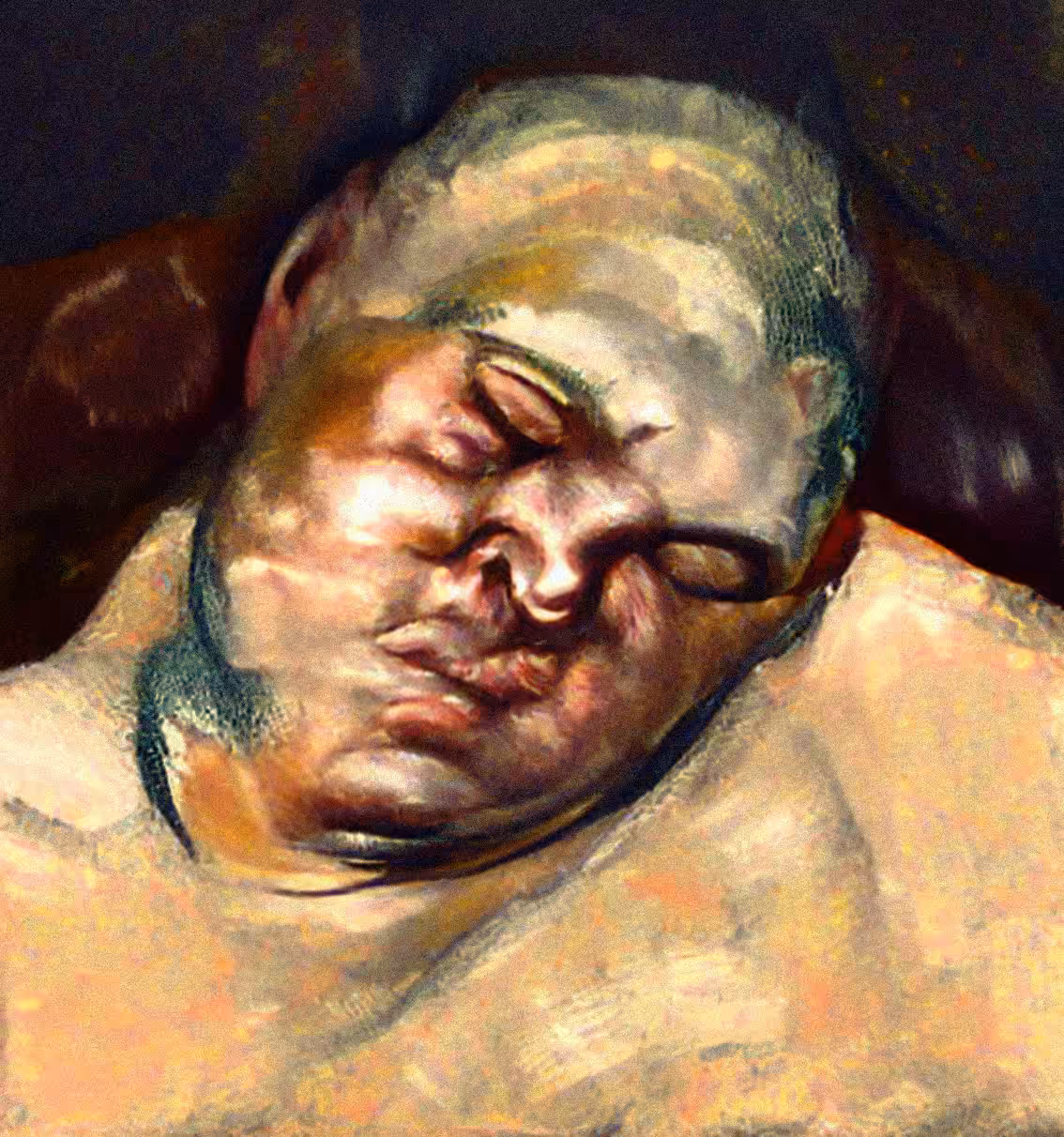 Sumo sleeping