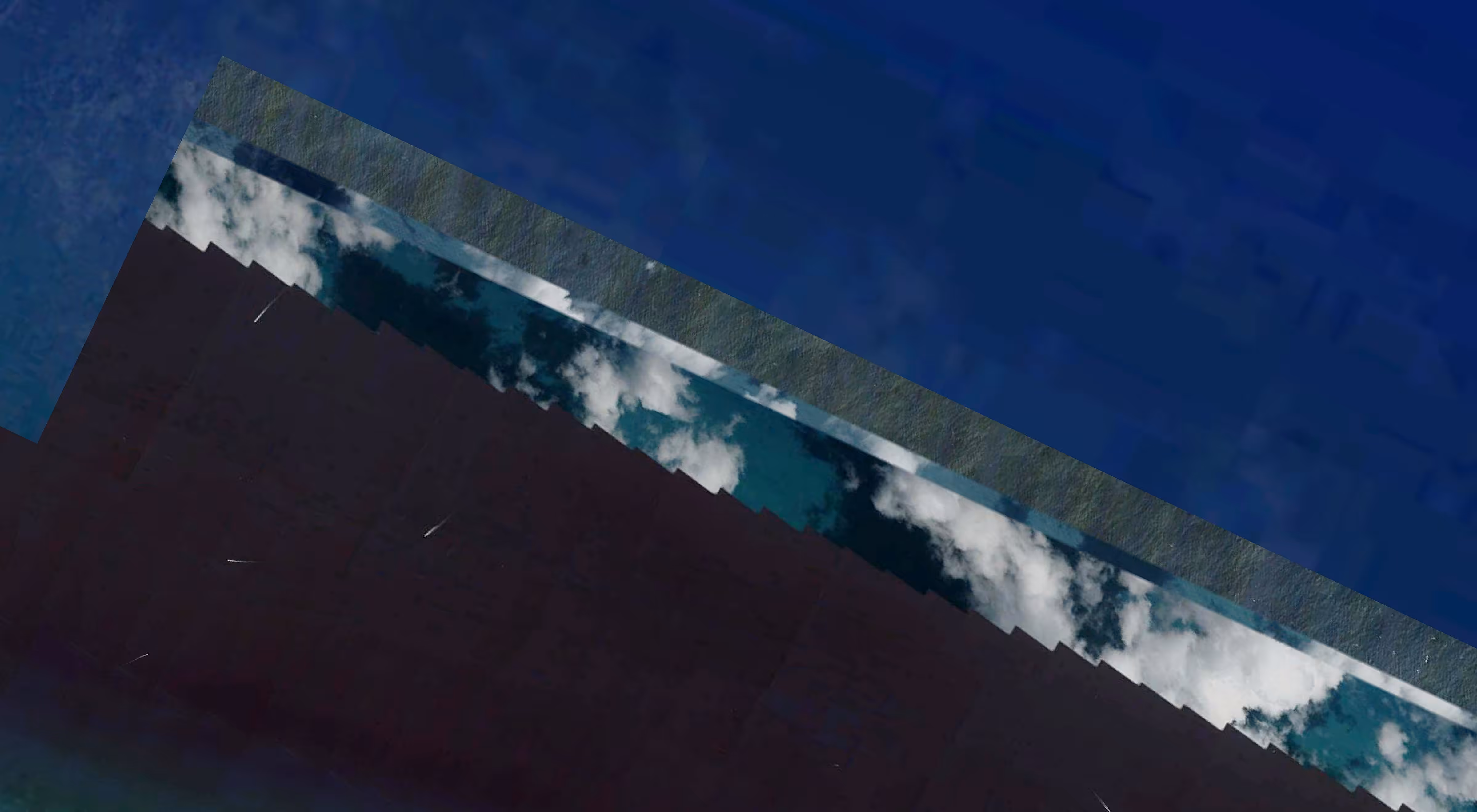 untitled (going south, cloud and sea split #4)