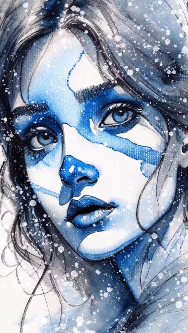 blue face #8