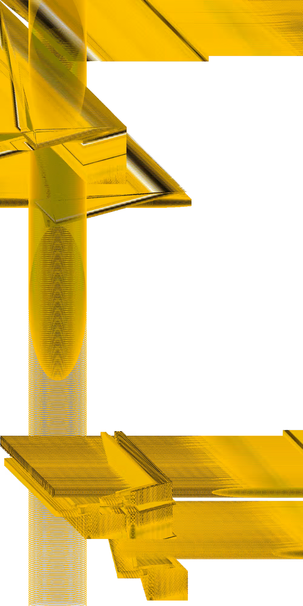 Yellow and black contraption with a yellow light 22