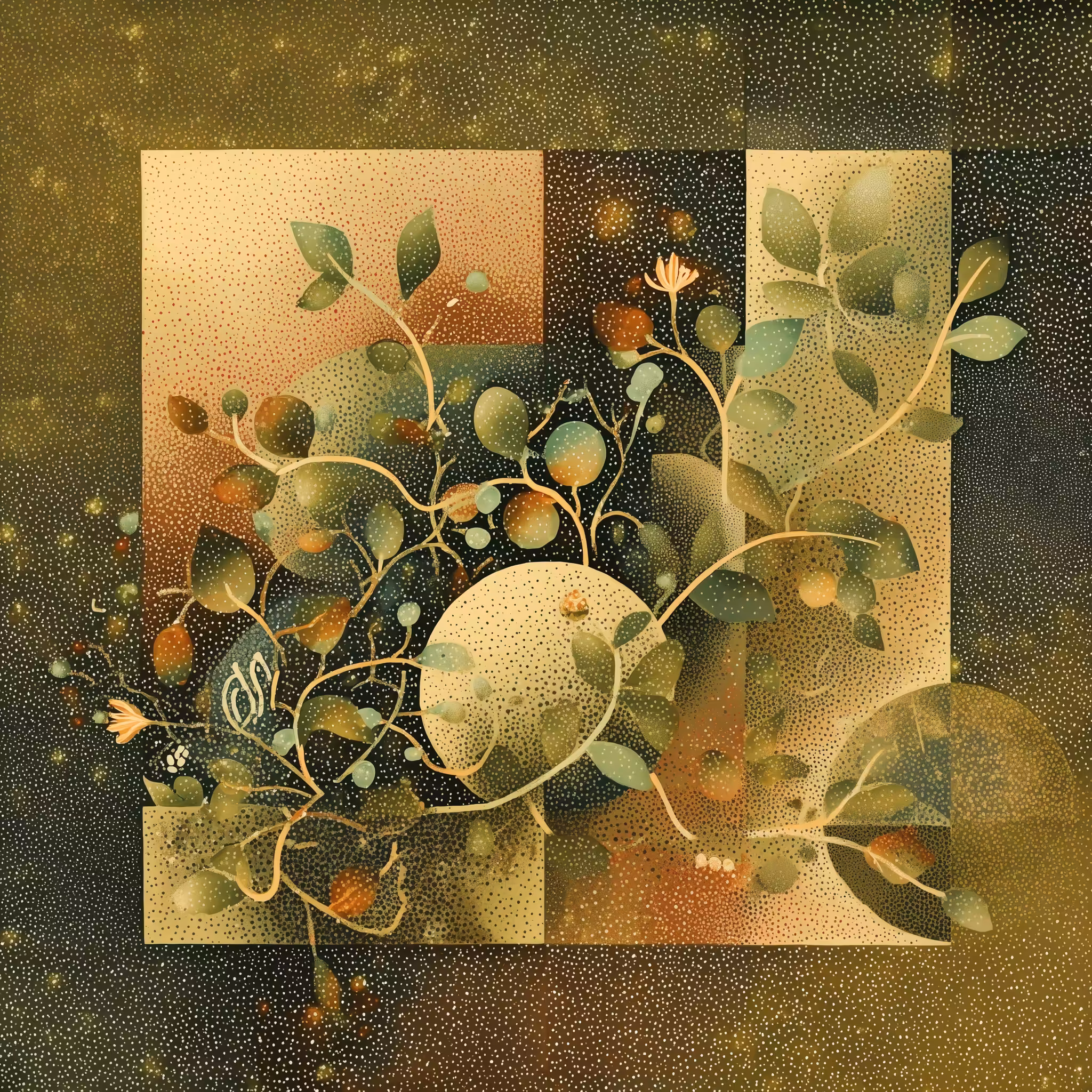 PERMANENT: Geometric and Botanical design #1