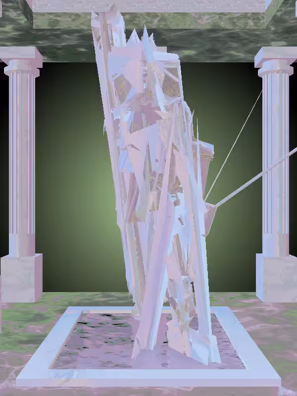HeavenComputer: The Excited Glitter Bluish Gold Man #1585