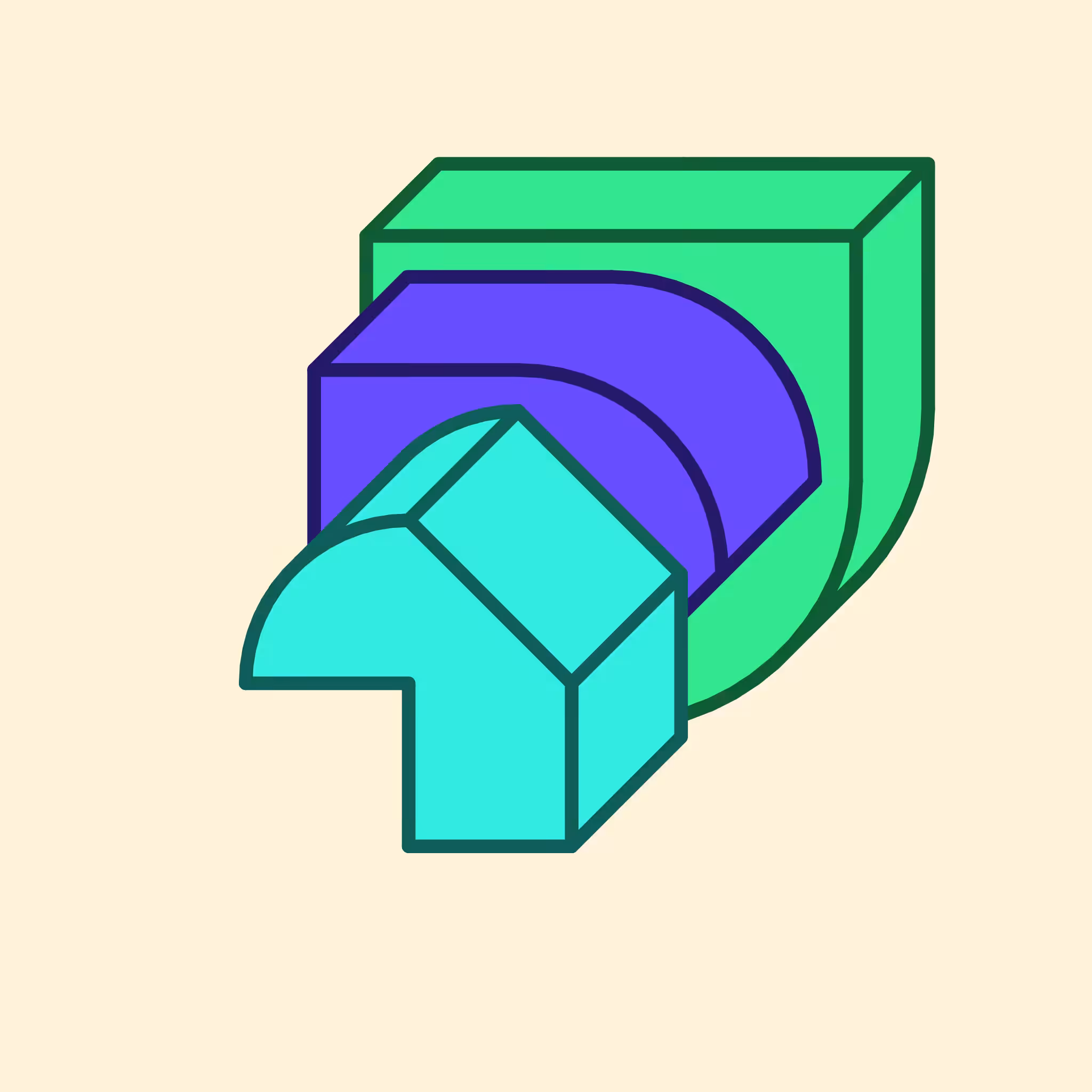 Calm shapes #1434