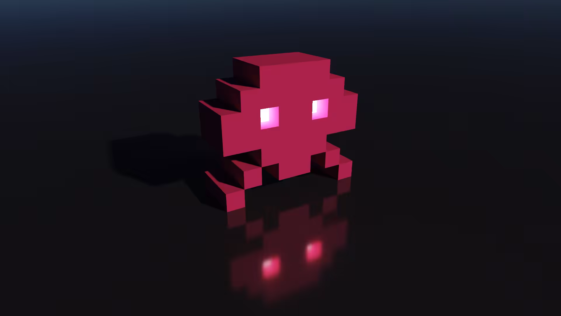 3D retro: Space Invader 10