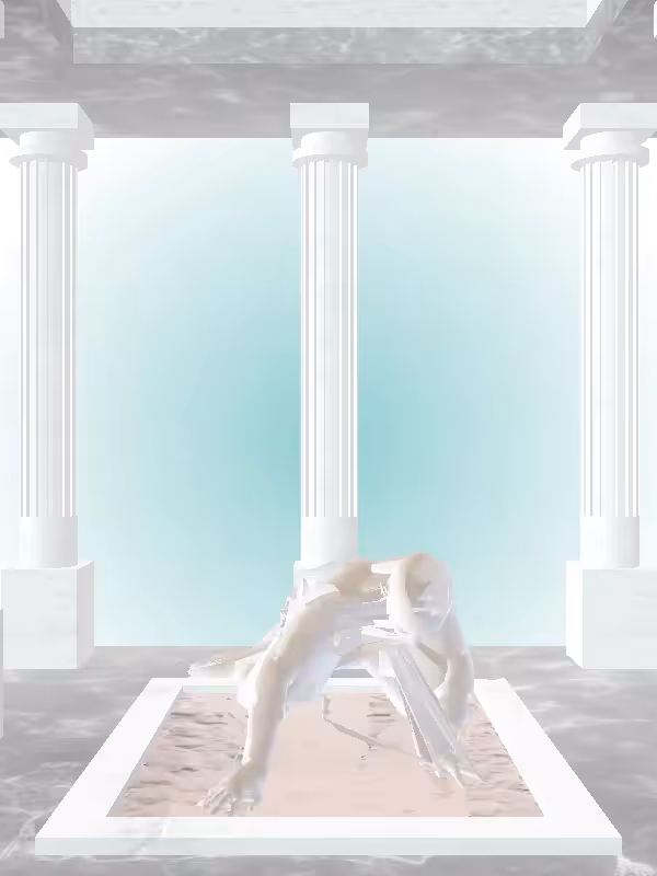 HeavenComputer: The Rising Luminescent Beige Woman #1900