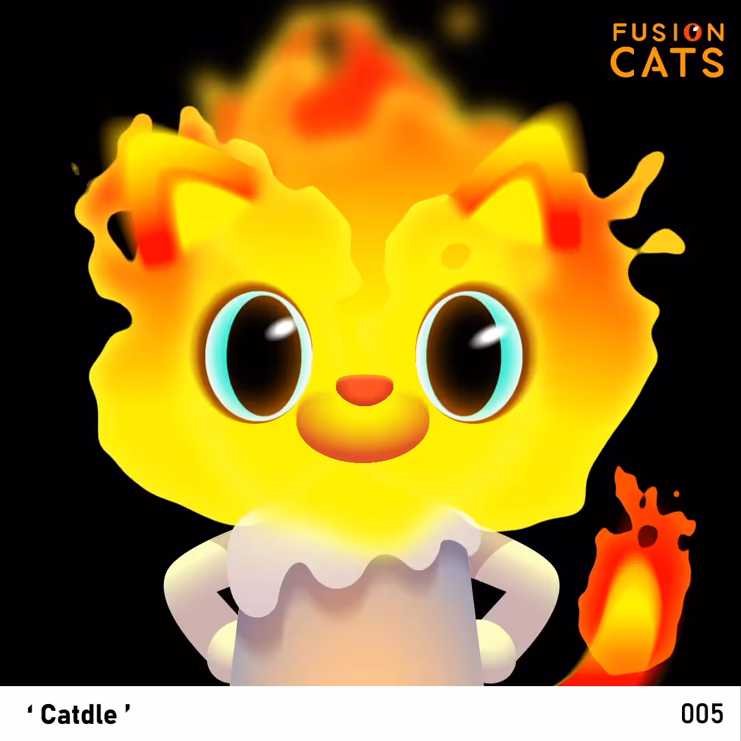 Fusion Cats Collection - ‘Catdle ’ #005