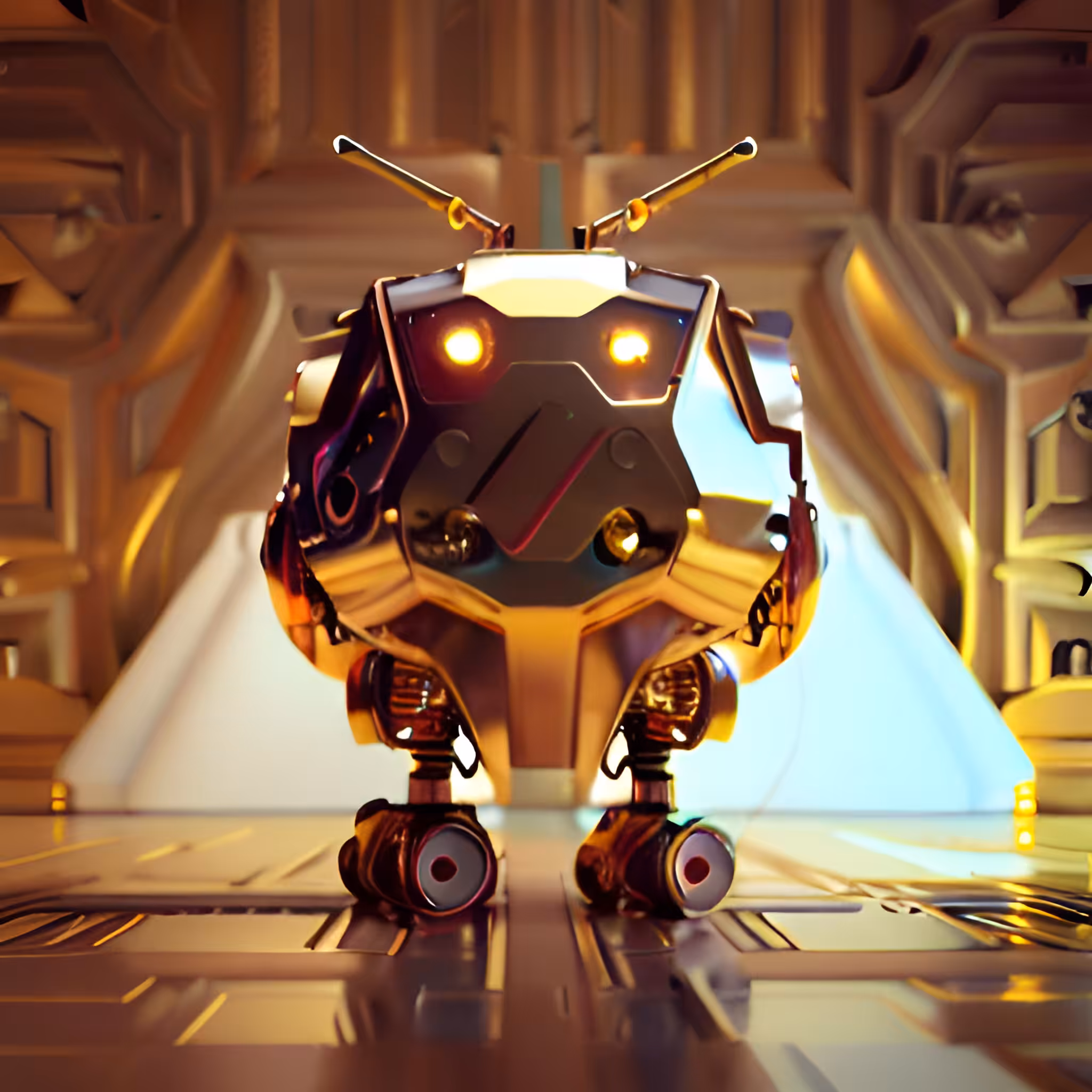 Golden Robotic Apples #22