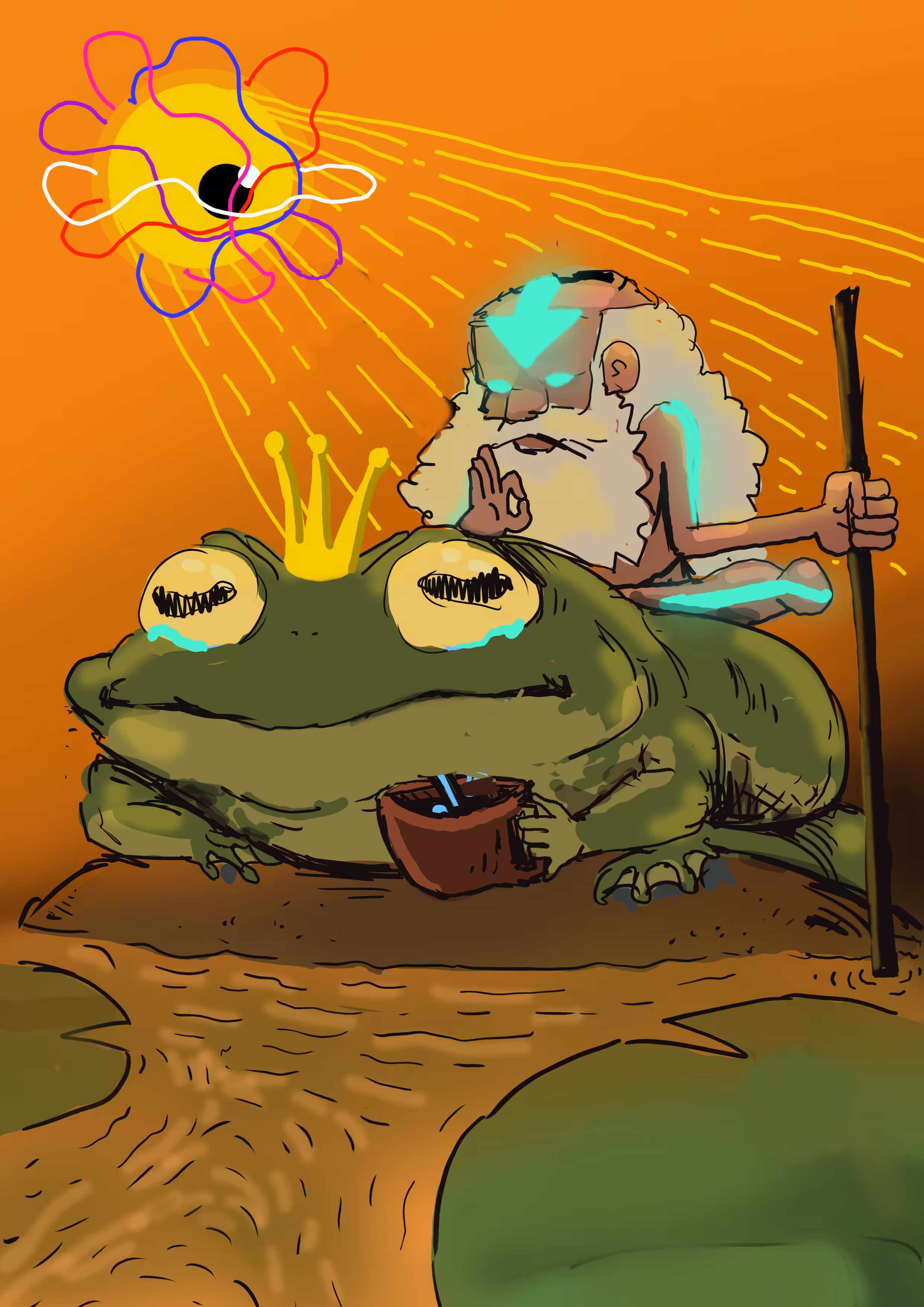 Avatar and the lonely toad