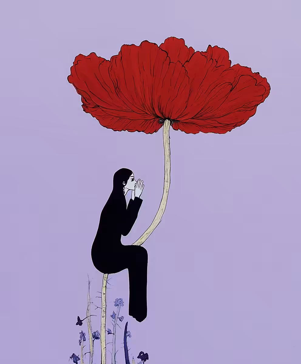 The Prayer to the Red Petals