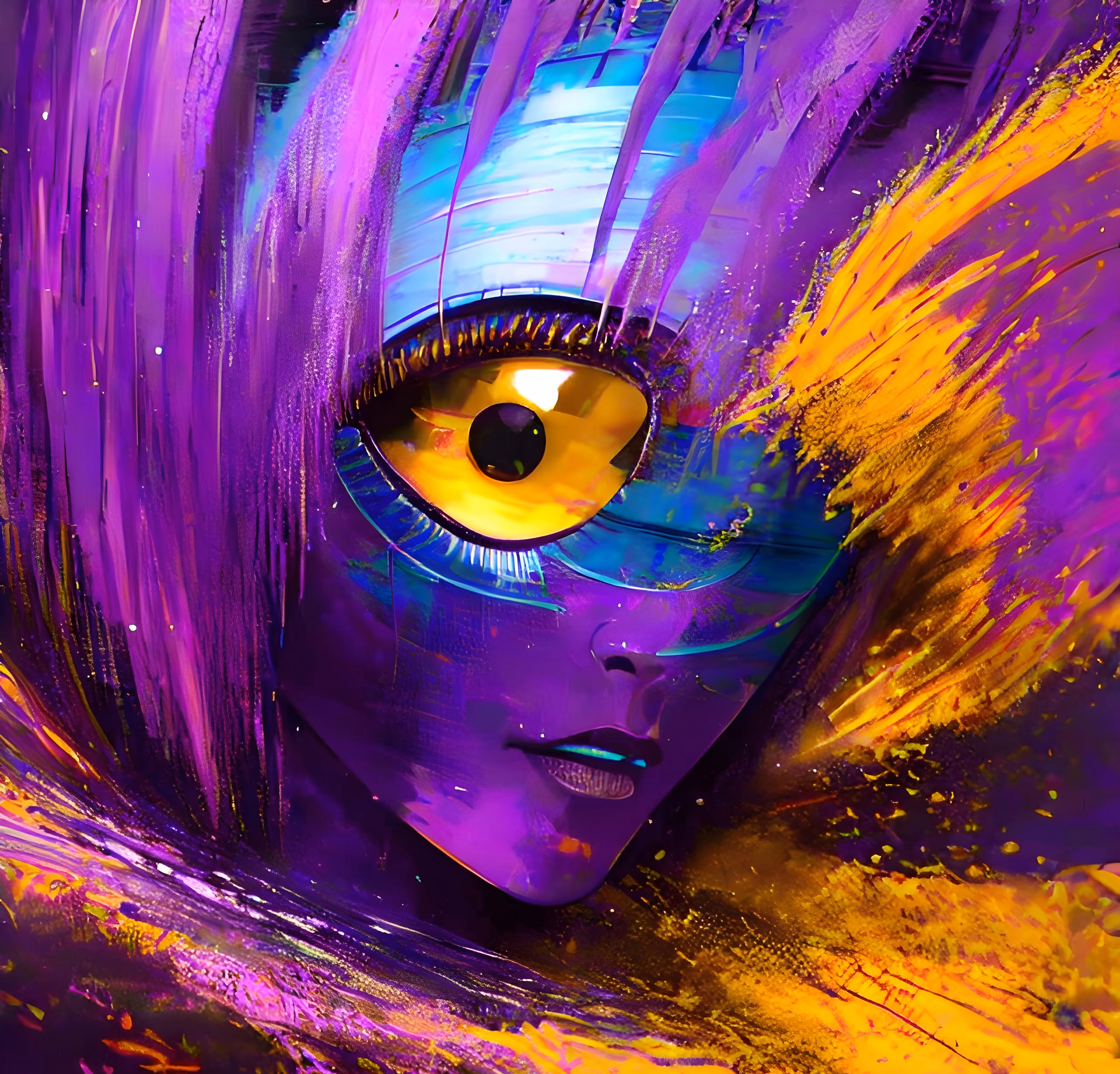 Abstract Alien Art – Extraterrestrial Life