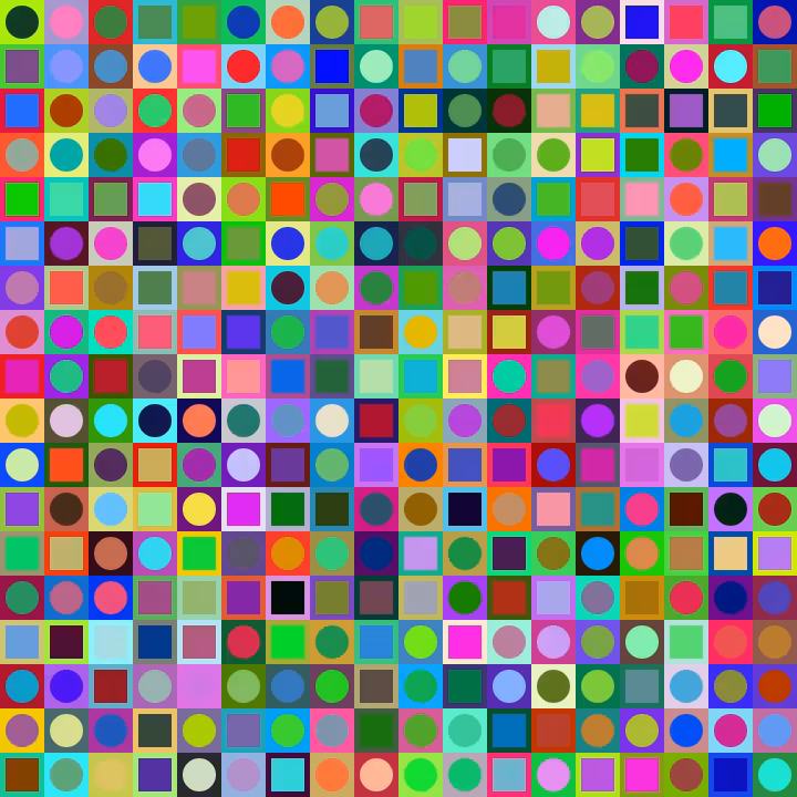 Square Dot Composition #12