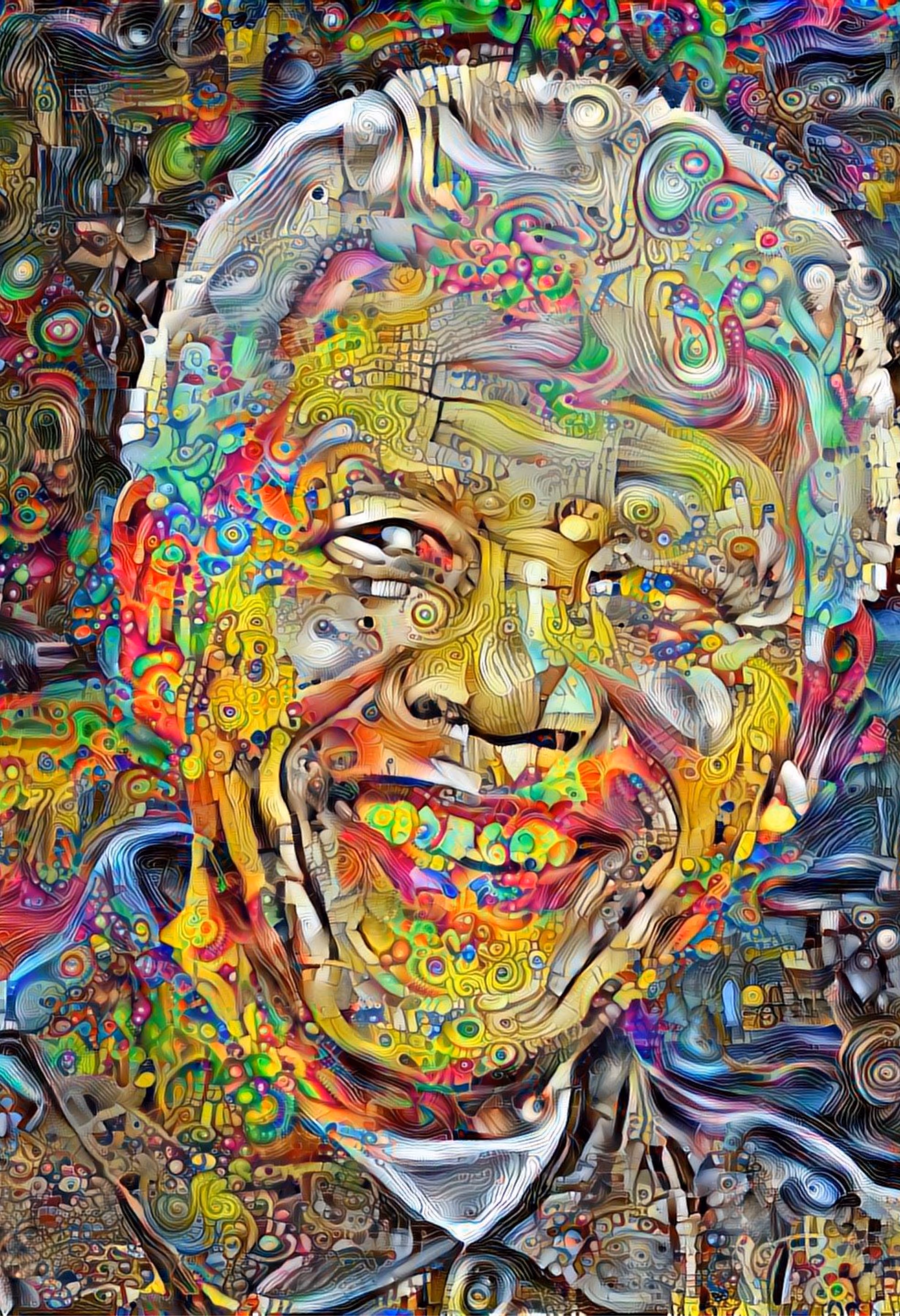 Psychedelic Portrait - Nelson Mandela #2