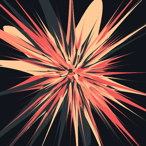 drip flower painting #53