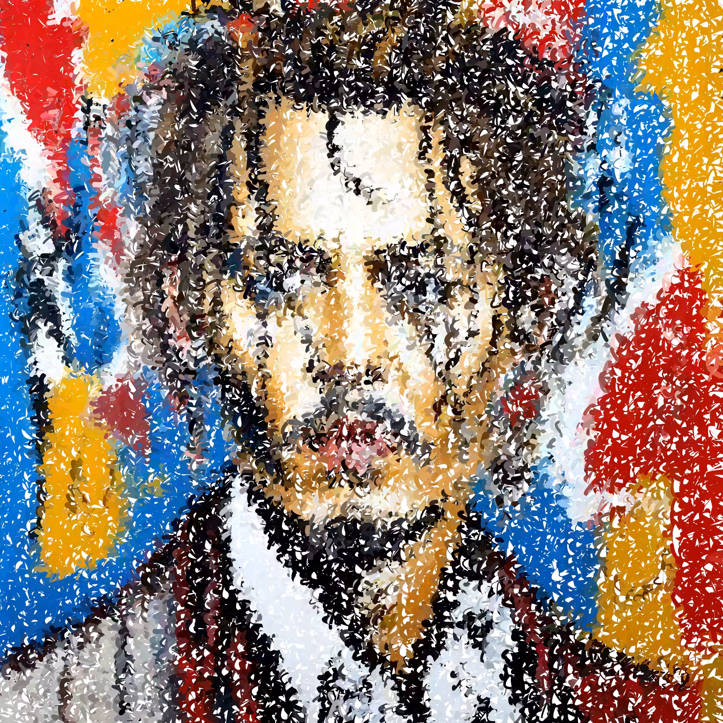 Generative Arts: Johnny Deep, Medium size Abstract Generative Art From ArtH2O 2023