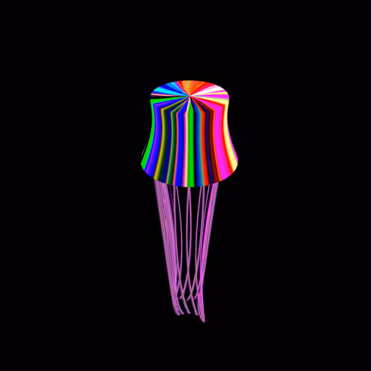 Generative Jellfish: Rainbow - 026