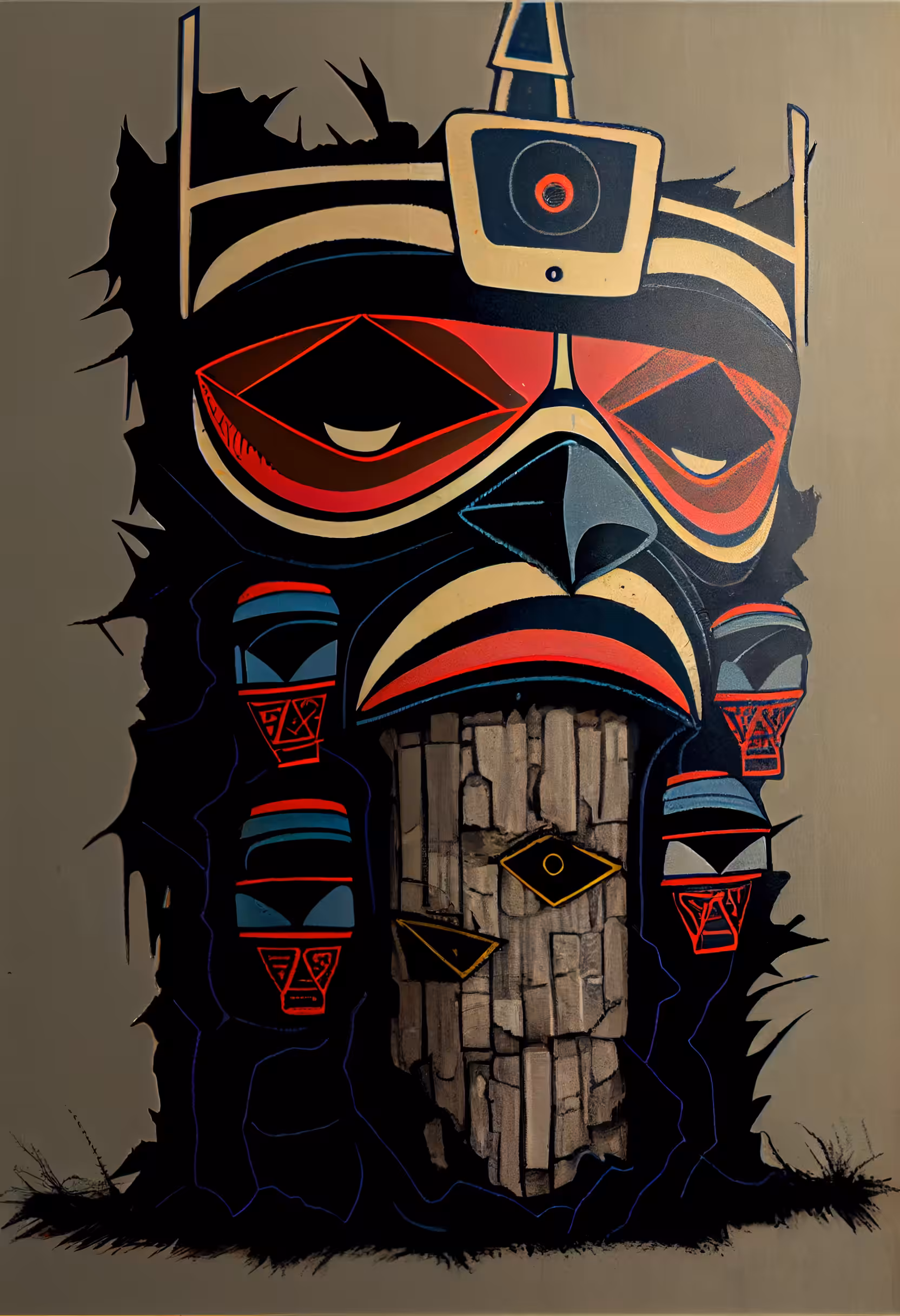 Haida Trash Totem