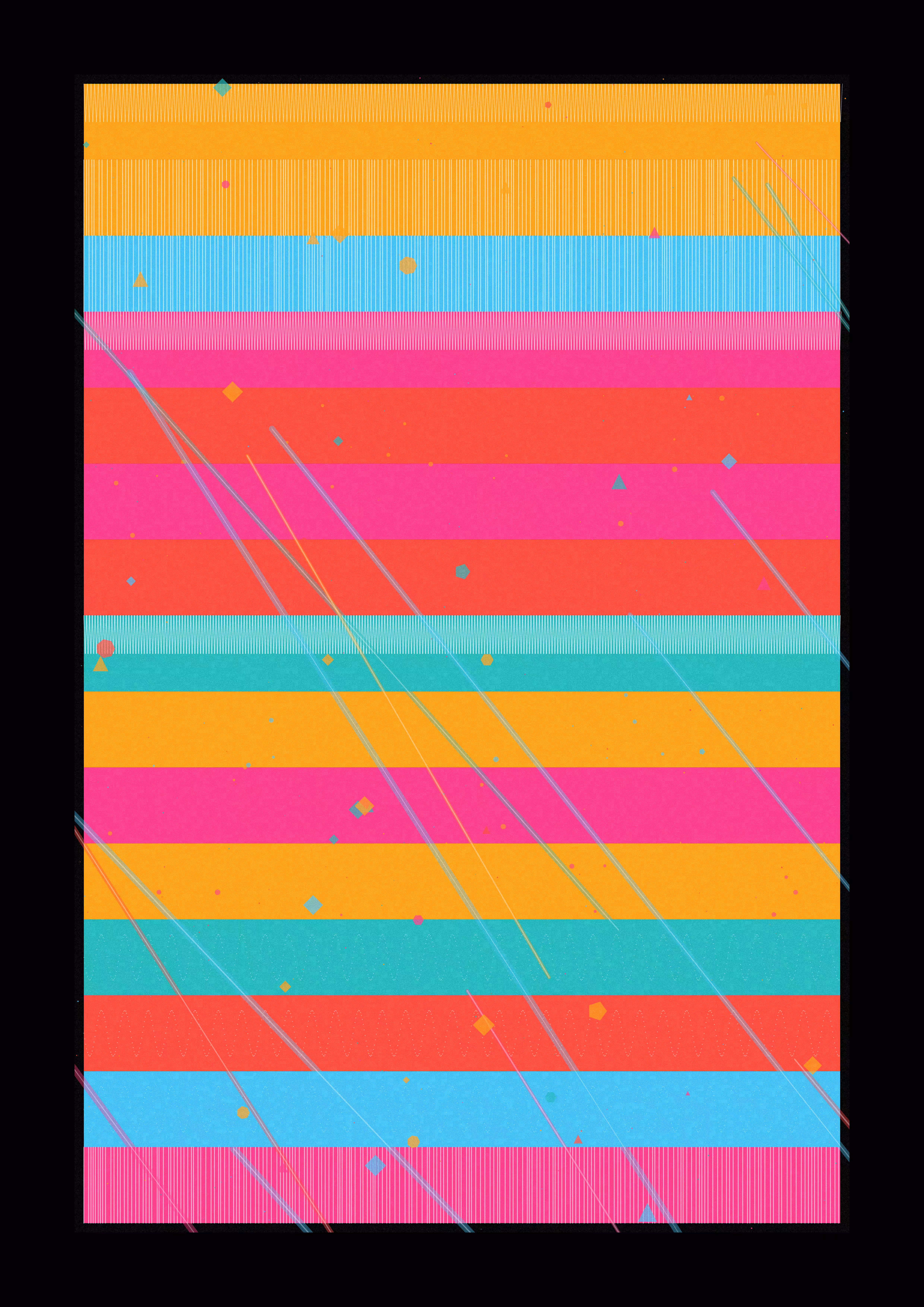 Code & Art: Rhythm of Colored Stripes #1