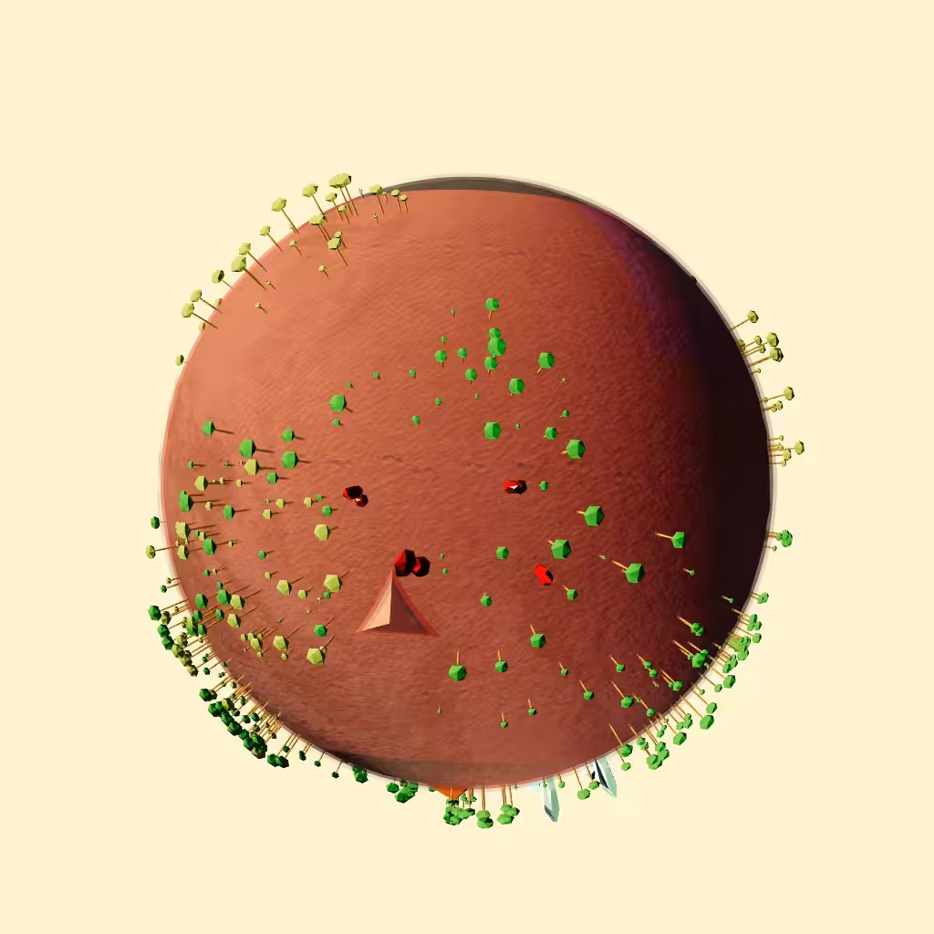 Exoplanets in texture #8