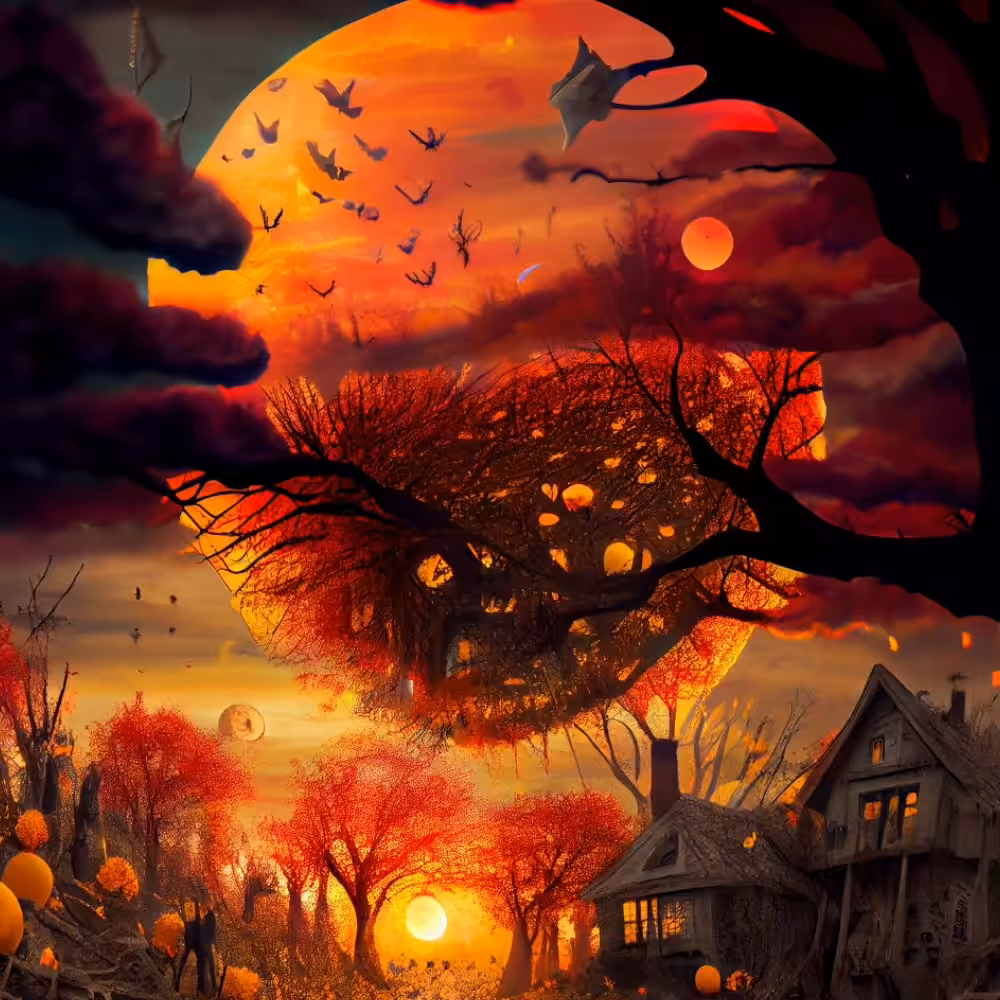 Happy tree 24 - November sunset