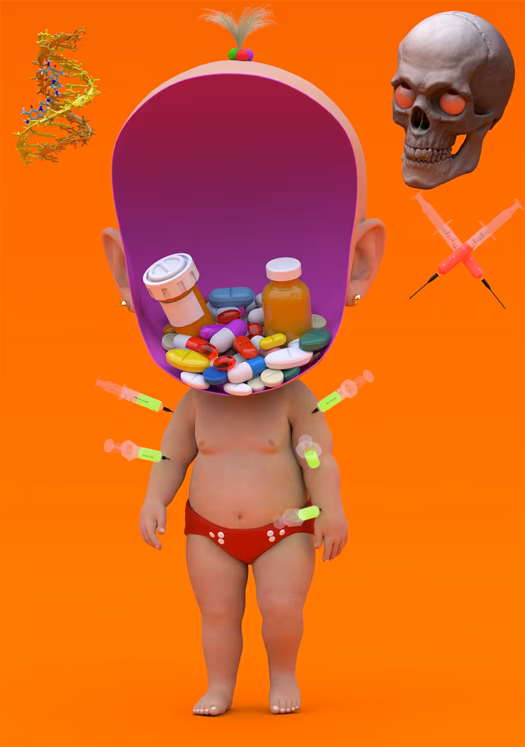 BABY WITHOUT FACE - DRUGS