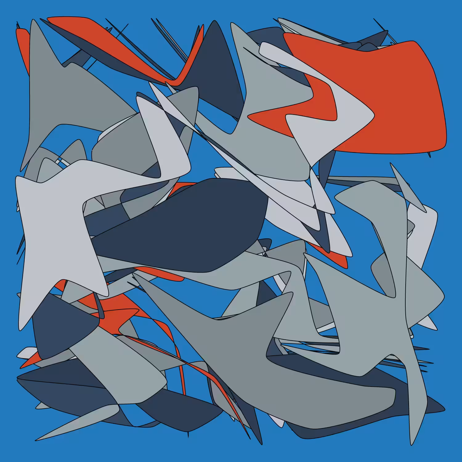 Geometric colorful shapes 2 (Free edition) #69