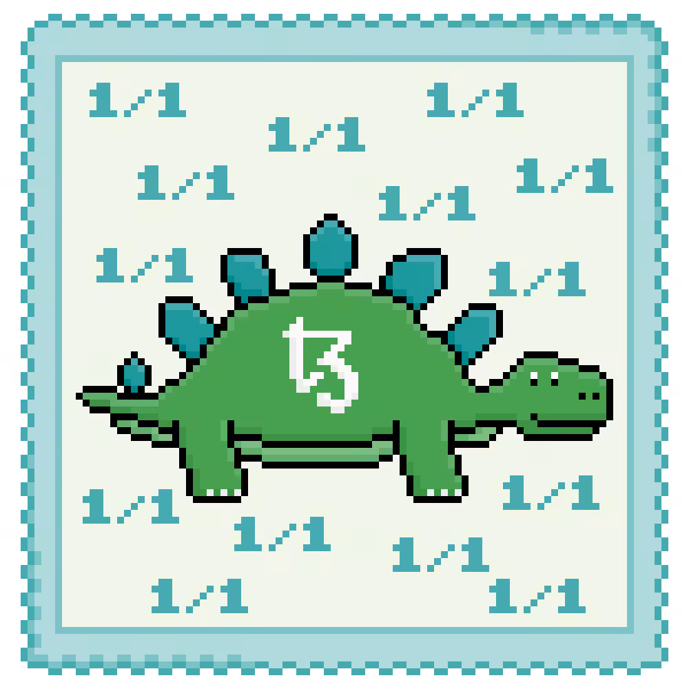 Tezosaurus #9 - 1of1 Tezos