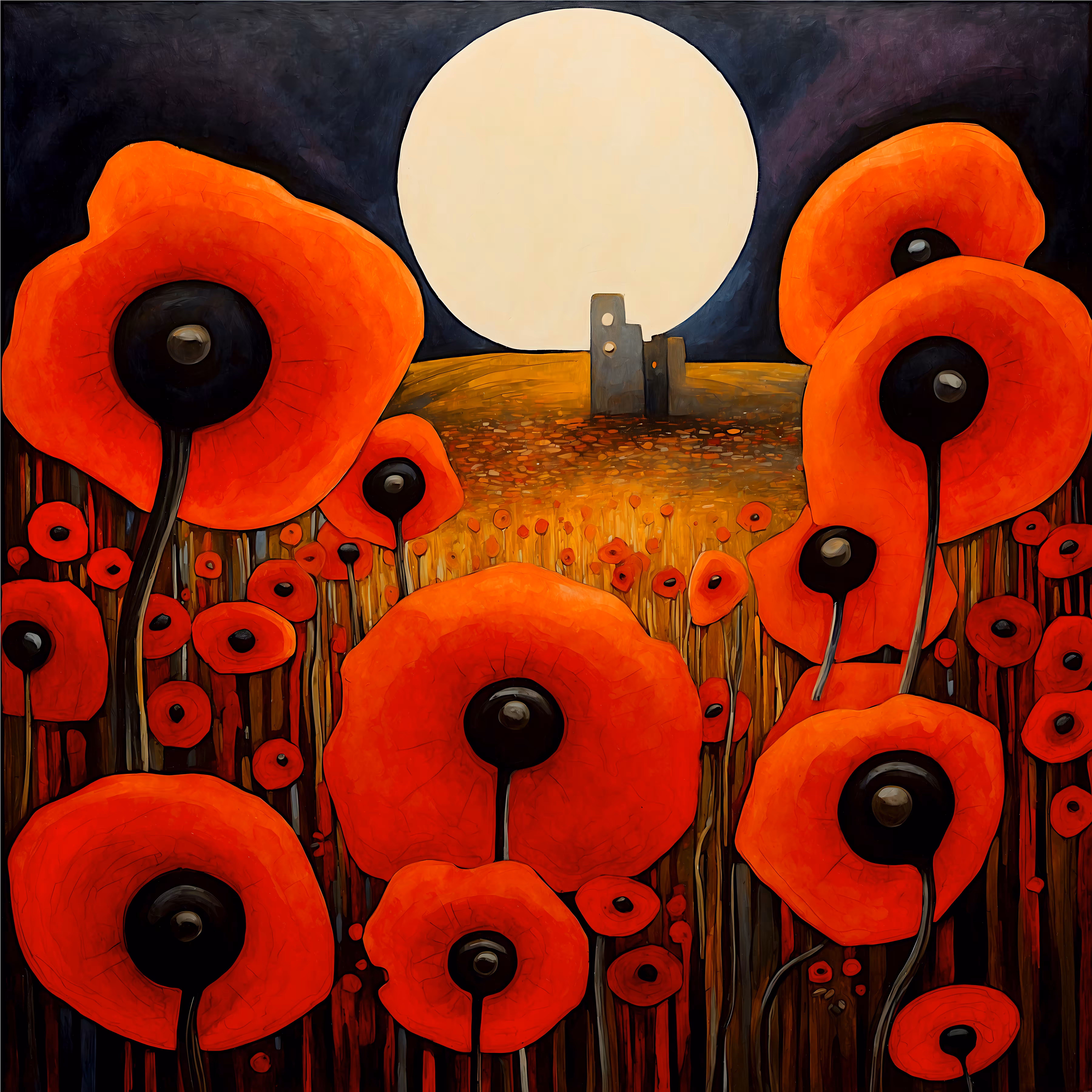 Red Poppies Under Red Dwarf 🏵️