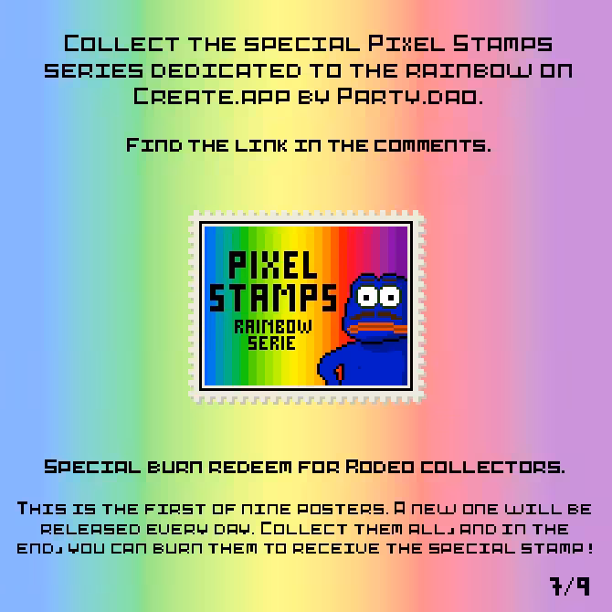Pixel Stamps - Rainbow Serie ADV 7/9