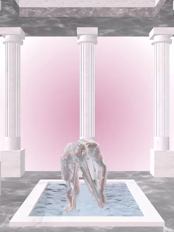HeavenComputer: The Crawling Holographic Glow Woman #4720