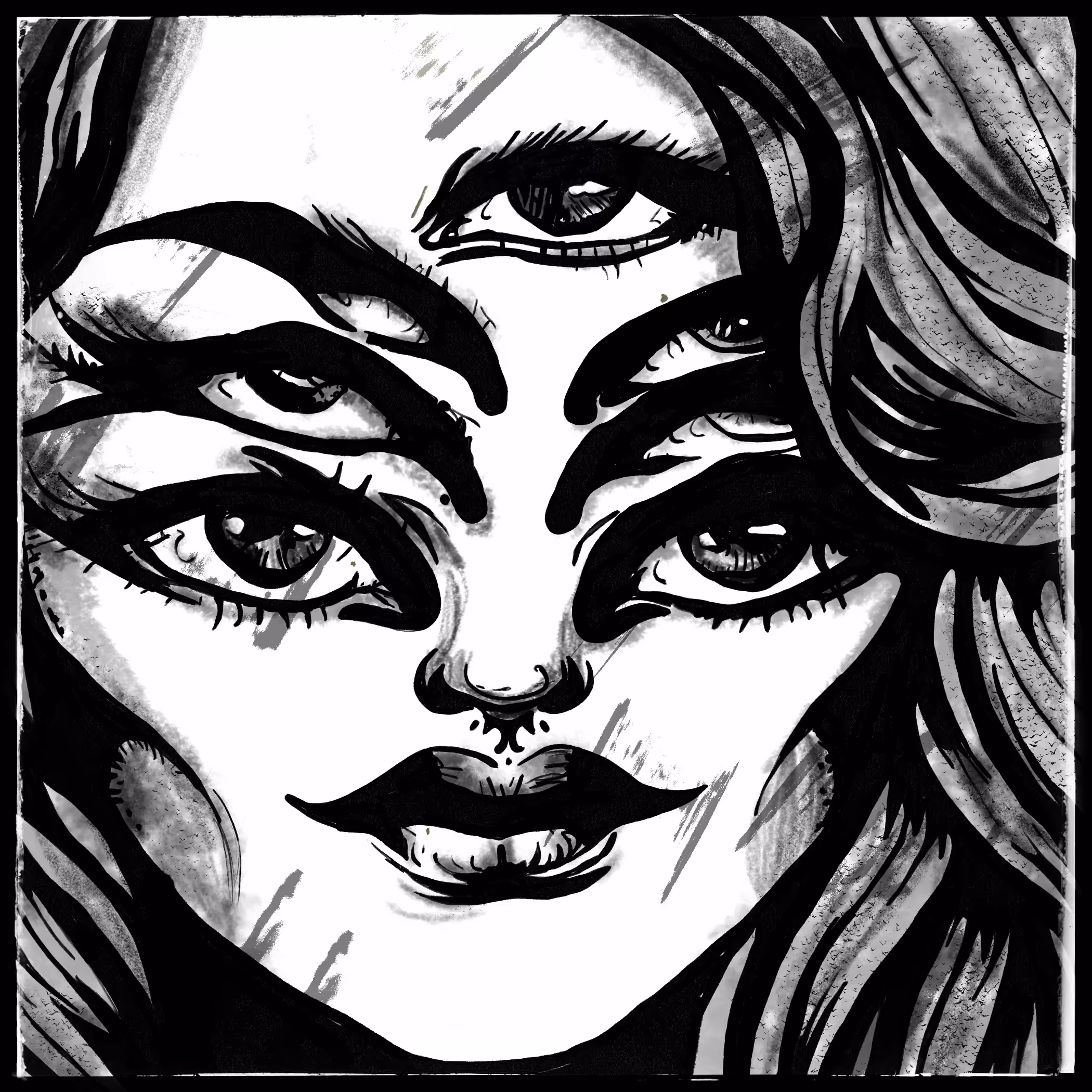 A million eyes pass over me - II