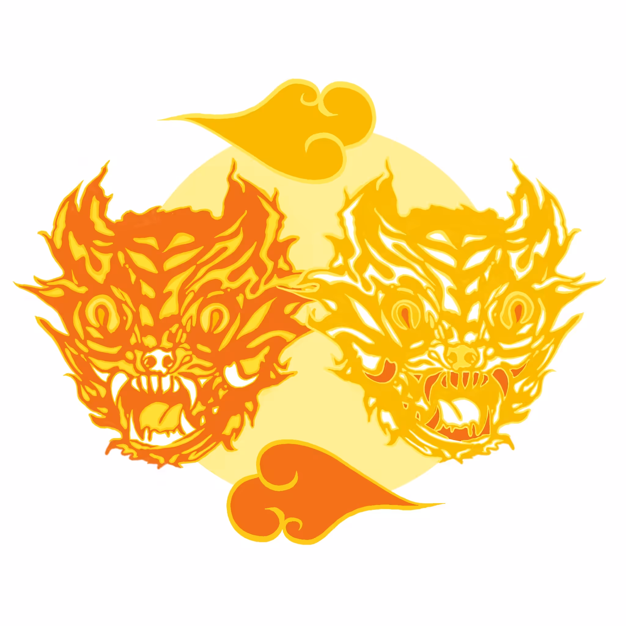 static tiger talisman - YELLOW