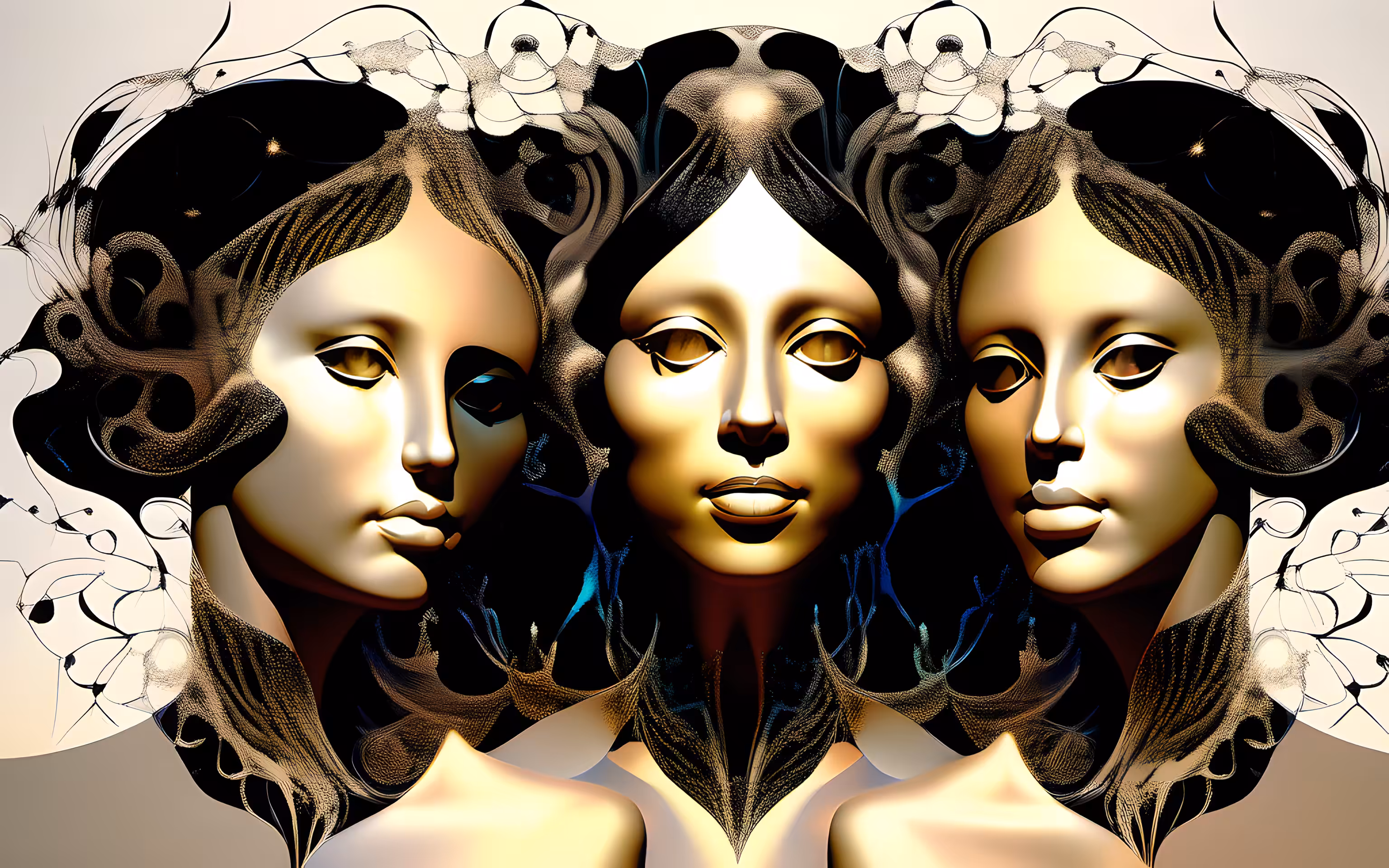 AI imagines famous generative artworks #1