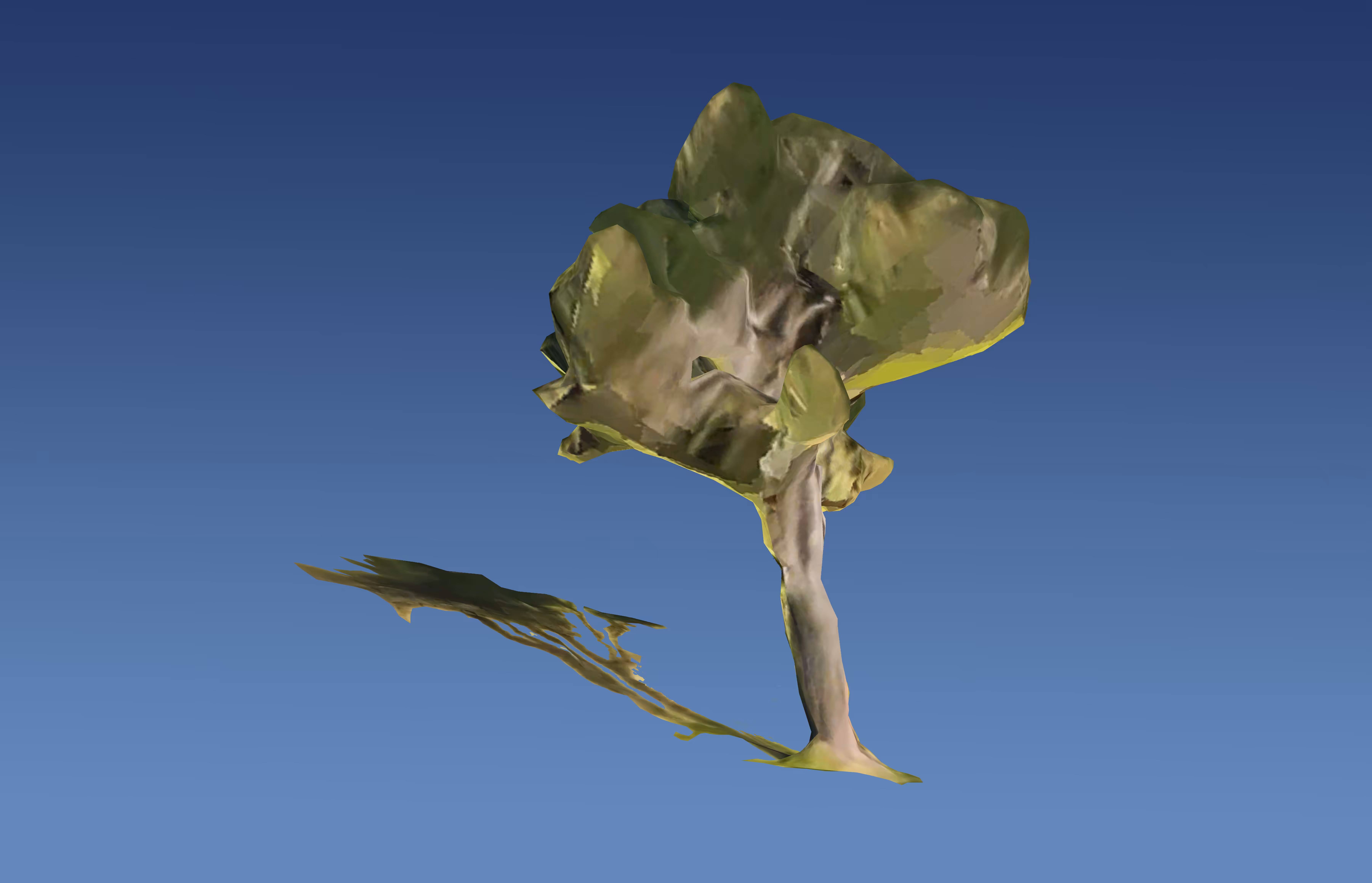 a small collection of trees (cutout with shadow #4)