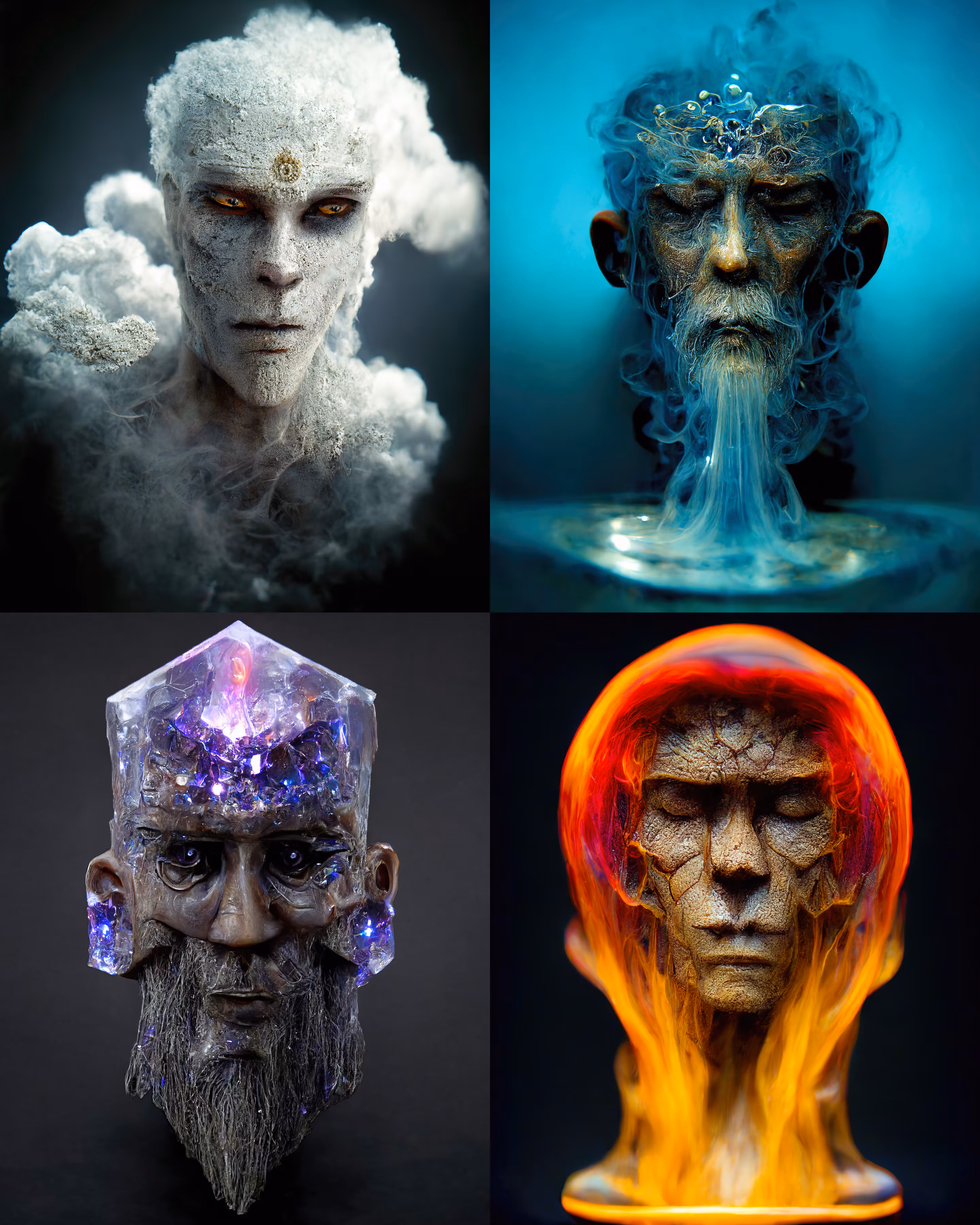 "Air, Earth, Fire & Water" 🎨