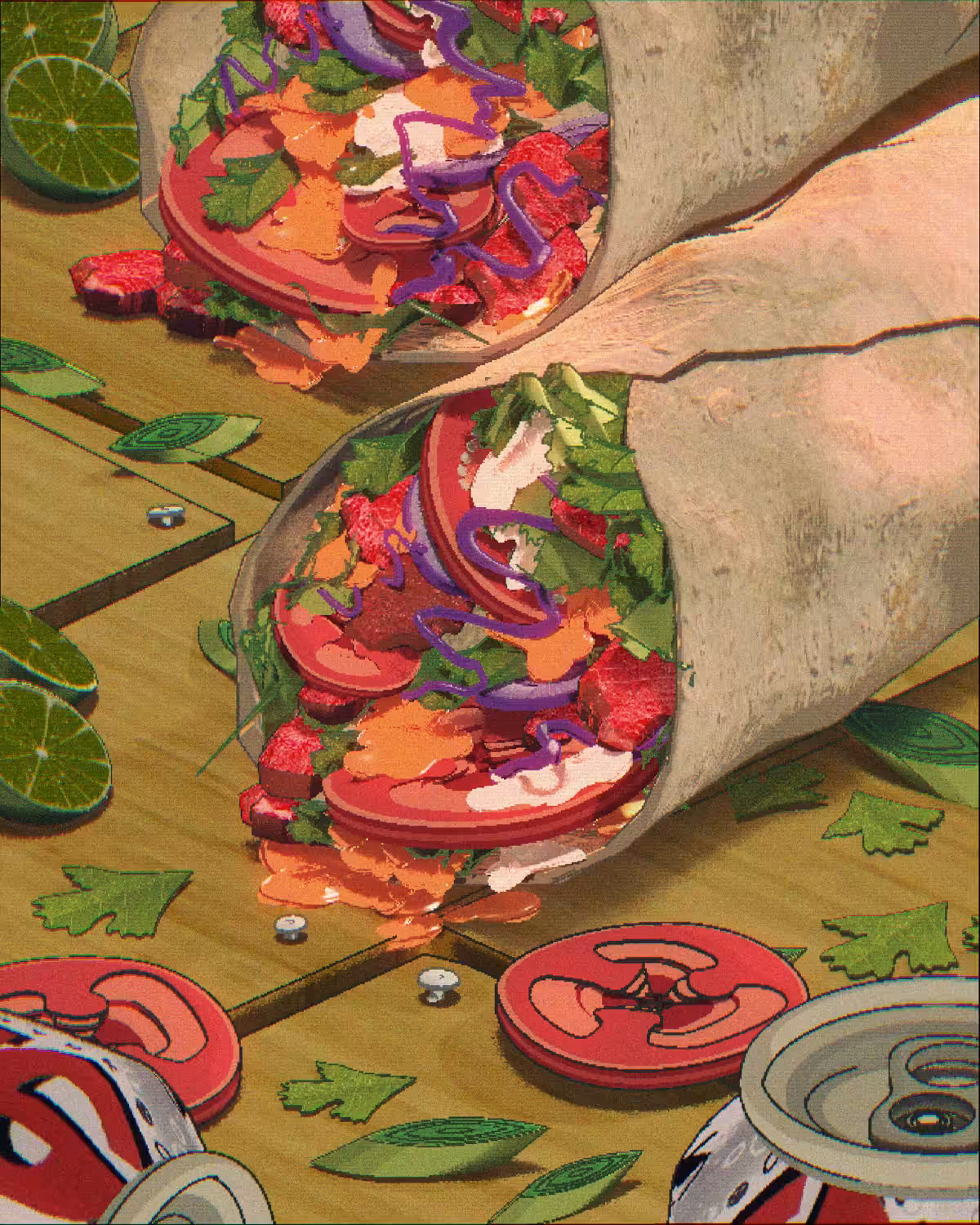 Beef Kebab Wraps