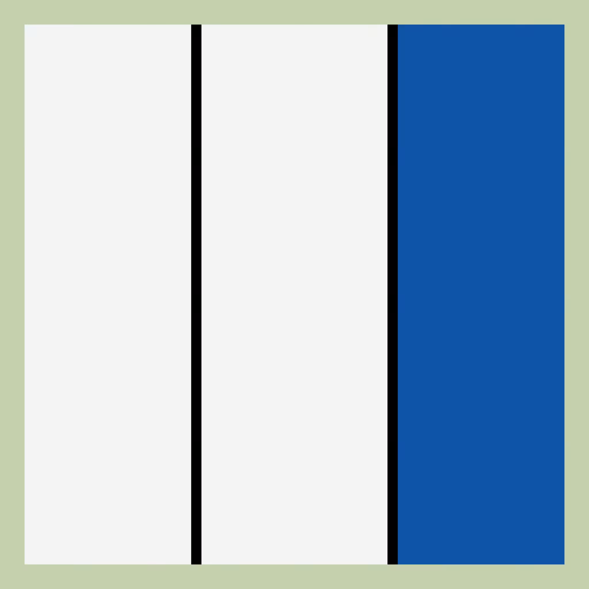 Ode to Neo-Plasticism: 1/3 blue