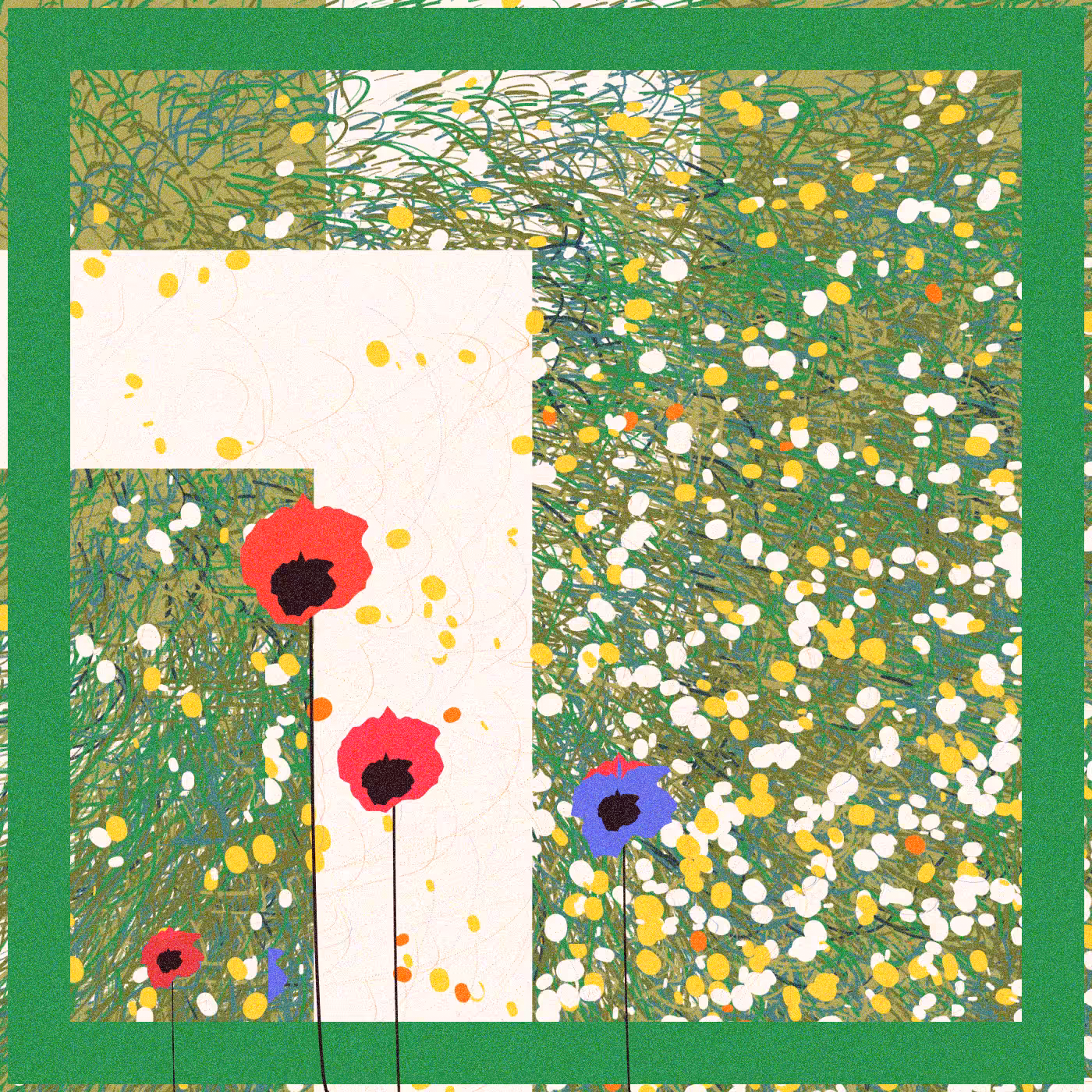 Rodeo posts: Red poppies in the garden #6