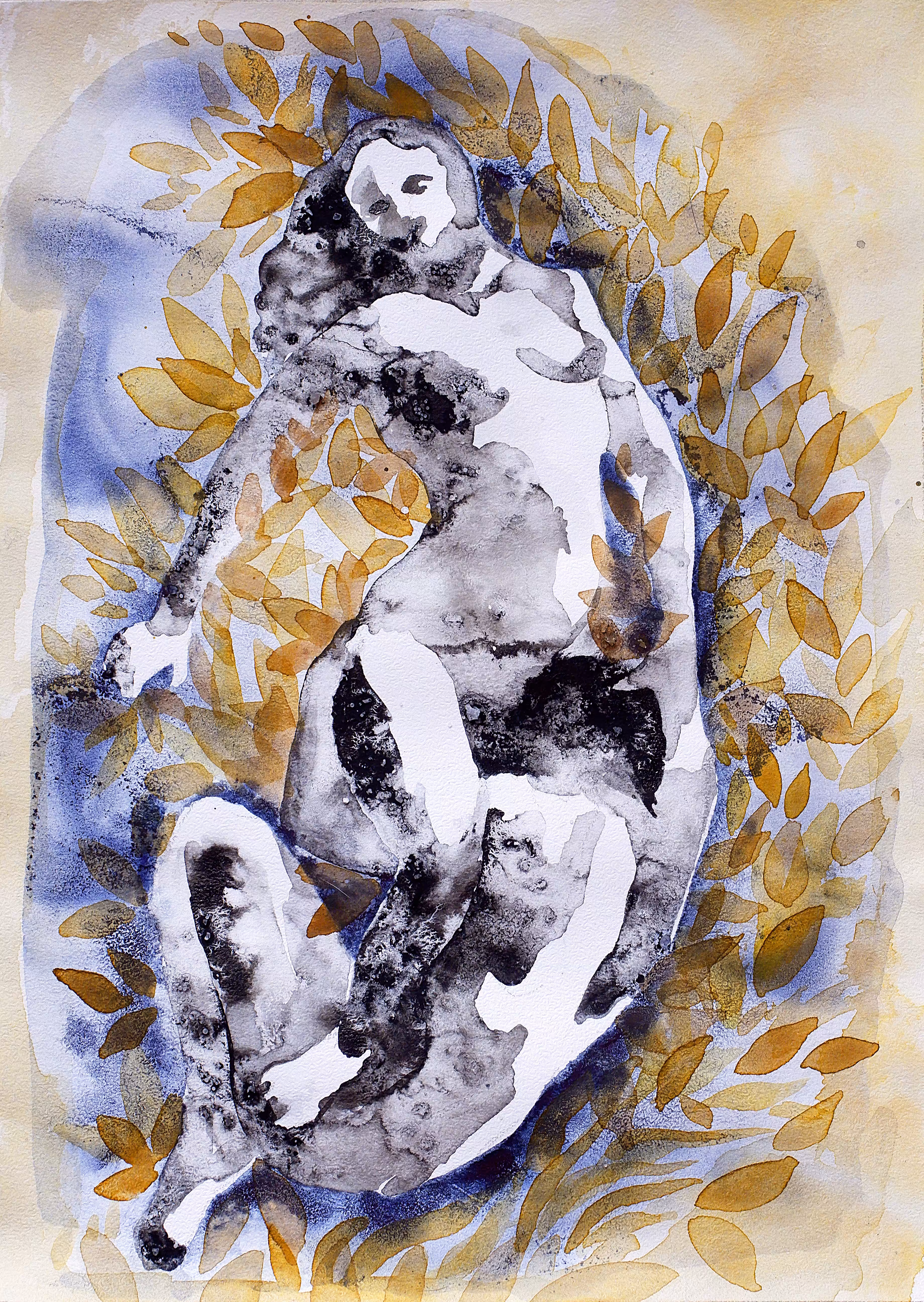 Lovers in Golden Flowers