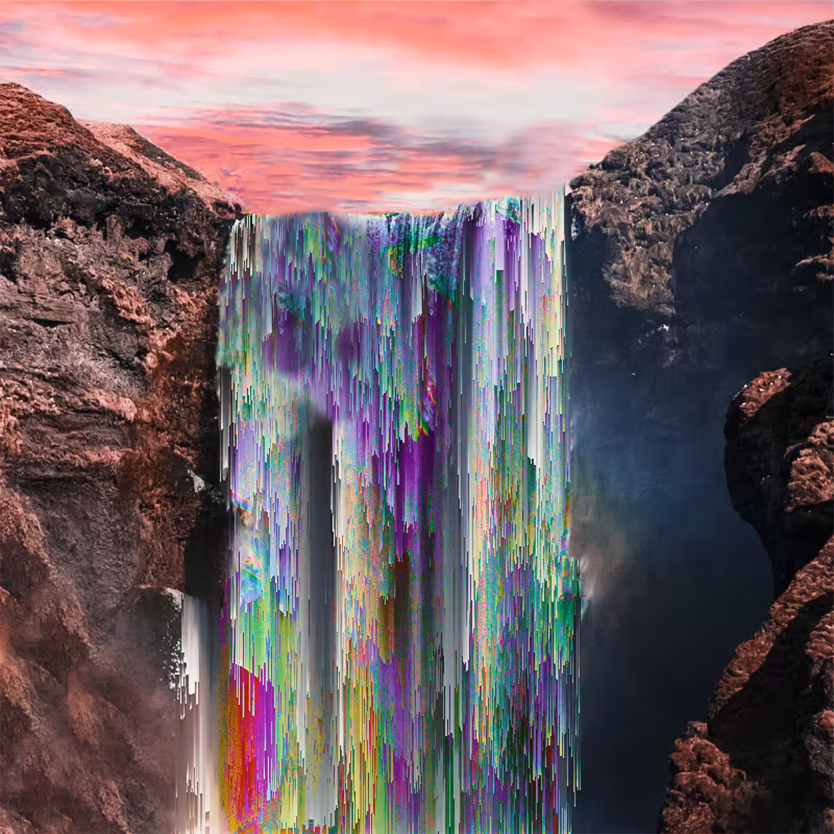 Unreal waterfall