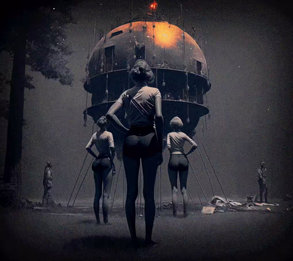 Three female and unusual thing