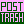 Post Trash Black and White