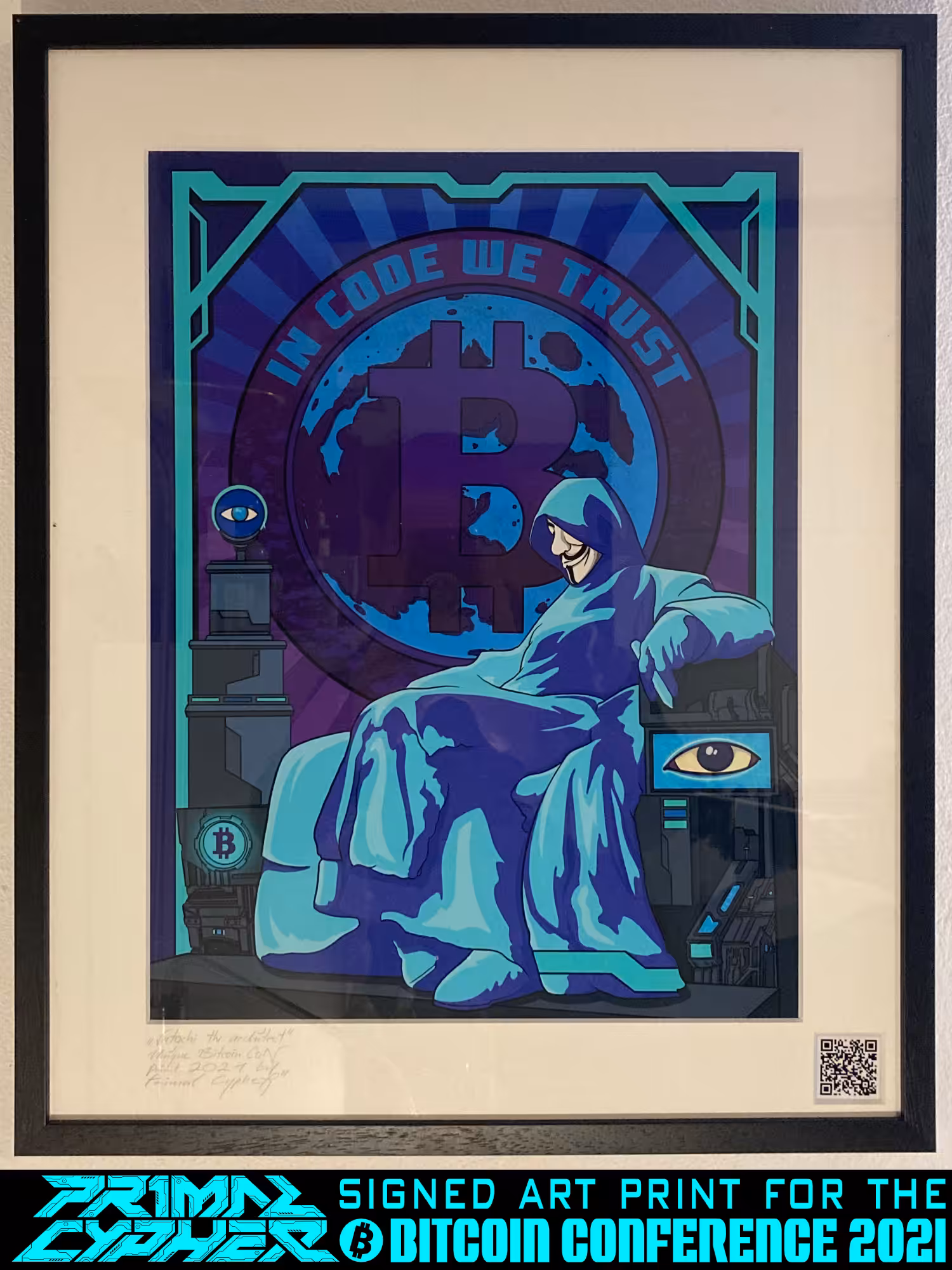 SATOSHI the architect (BTC CON 2021 art print)