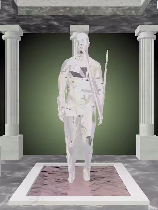 HeavenComputer: The Fragmented Jumping Dusky Pale Pink Man #6421